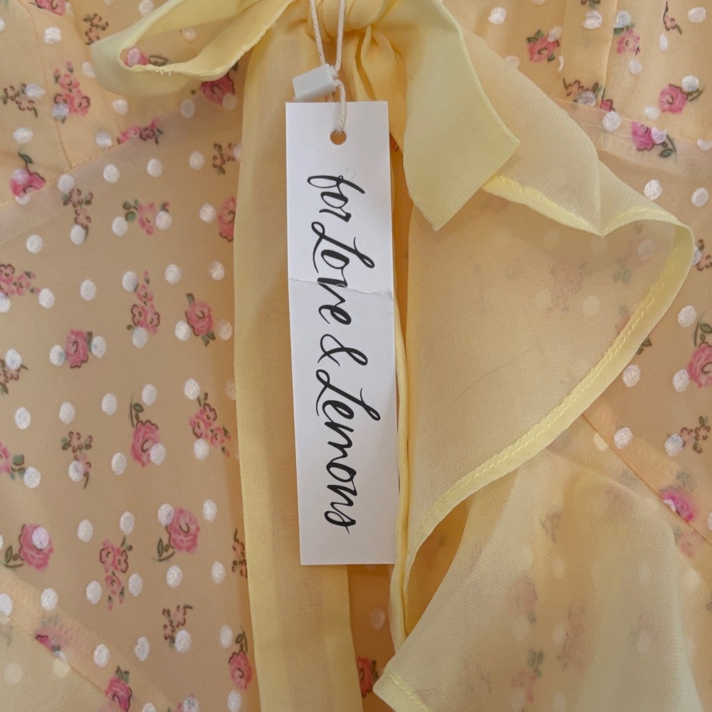 NWT For Love and Lemons Ruffled Dress - Picture 2 of 4